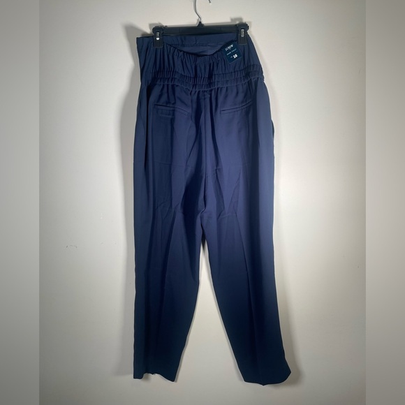 NEW J.Crew Maternity Jamie Crepe Pants Trousers Women’s Sz 20 Navy Blue Ankle - Picture 5 of 16